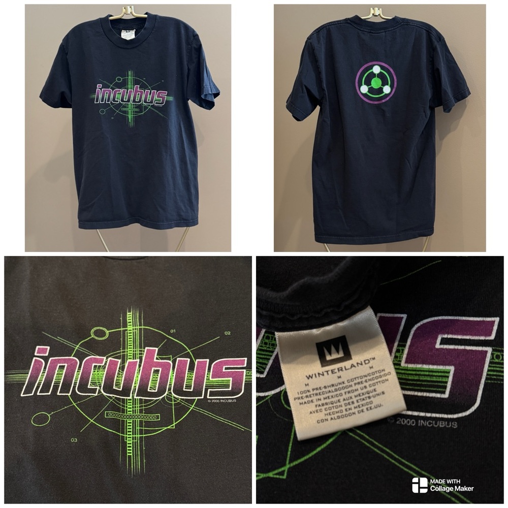 Vintage Y2K 2000 Incubus Graphic Tour T-Shirt WINTERLAND